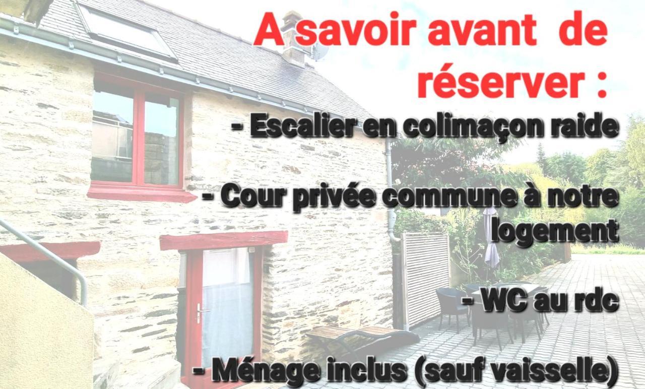 Gite Maisonnette- Et A Cote Coule Une Riviere Josselin Zewnętrze zdjęcie